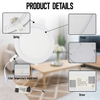 18W 3CCT Round Recessed LED Panel Light with CCT Switch | &Oslash;225mm