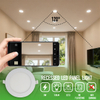 6W 3CCT Recessed LED Panel Light with CCT Switch | &Oslash;120mm