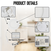 6W 3CCT Recessed LED Panel Light with CCT Switch | &Oslash;120mm