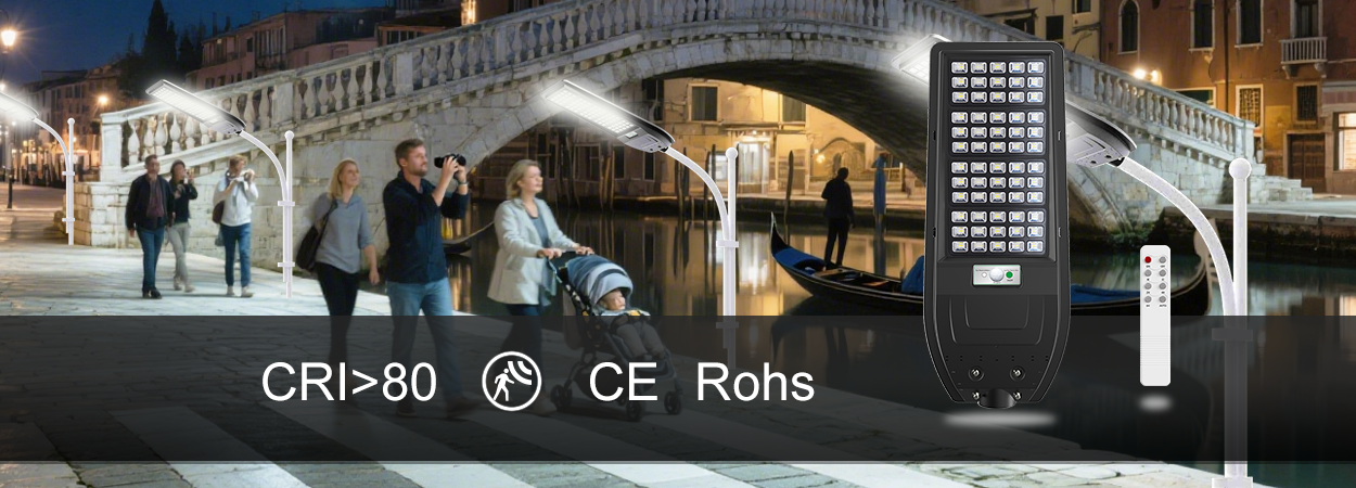 150W SOLAR LED STREET LIGHT CRI80 IP54 SNORDER 4000K 6500K