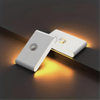 Rechargeable Night Lights with Dusk to Dawn & Motion Sensors, Warm & Soft White Stair Lights for Bathroom, Hallway, Linkable, Magnetic Mount