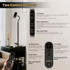 Reading Floor Lamp H2,Dual-Side Floor Lamps for Living Room,Bedroom,5 Color Temperatures and 5 Atmosphere Lighting Modes,Adjustable Gooseneck Reading Floor Lamp for Home and Office