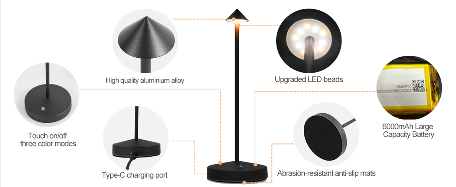 Rechargeable Table Lamps (3)