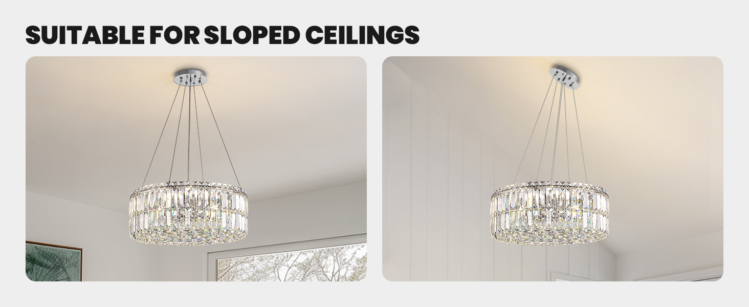 20 Raindrop Crystal Chandeliers 8-Lights (5)